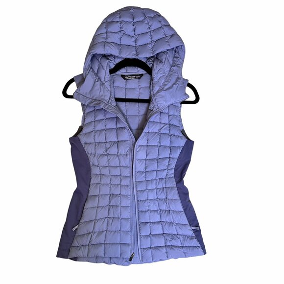 Arc’teryx Women’s Atom LT Insulated Hooded Vest Purple XS Technical Outerwear - Picture 2 of 13